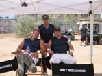 Brandon Molale on the set of The Longest Yard